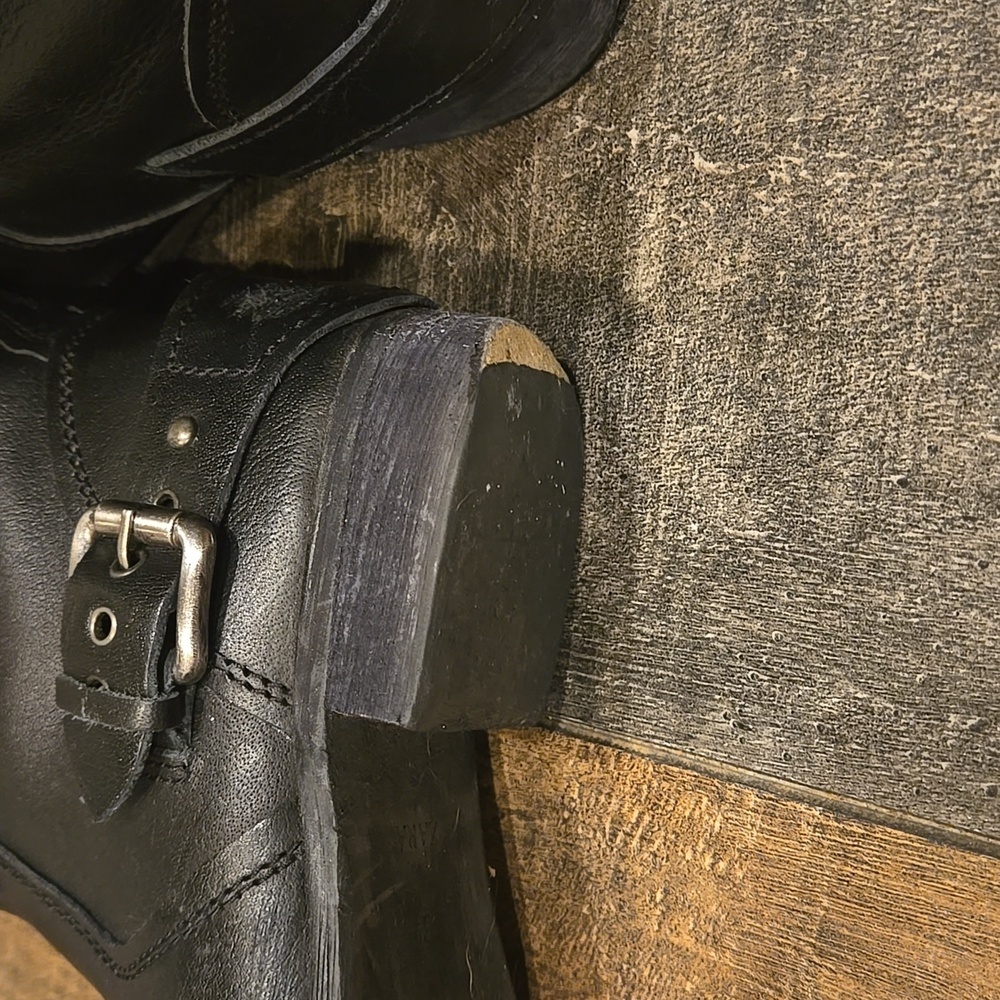 Zara Leather Moto Boots - Picture 13 of 15